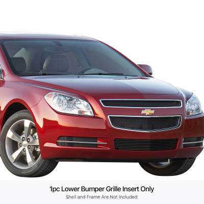 APS - APS Stainless Billet Bumper Grille Black 08-12 Chevrolet Malibu GR03FFG81J