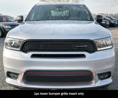APS - APS Wire Mesh Bumper Grille Black for 19-20 Durango GT/RT/SRT GR04GFJ37H