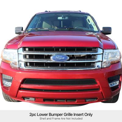 APS - APS Wire Mesh Bumper Grille Black 15-17 Ford Expedition GR06GEB98H