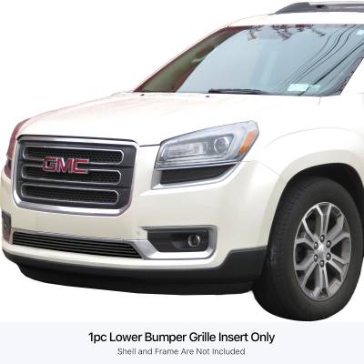 APS - APS Stainless Billet Bumper Grille Black 13-16 GMC Acadia GR07FEI76J