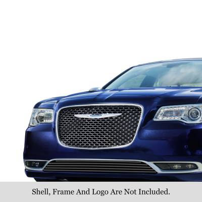 APS - APS Stainless Billet Bumper Grille Black for 15-23 Chrysler 300C/300S GR18FFC79J