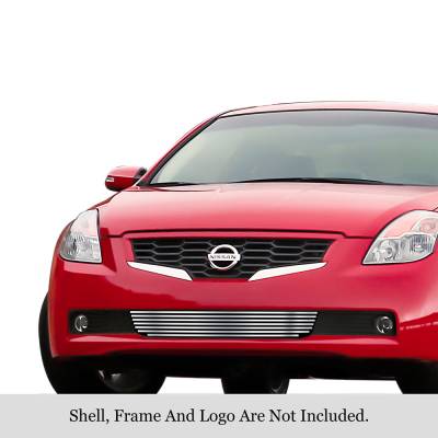 APS - APS Stainless Billet Bumper Grille Brushed for 07-09 Altima Coupe GR14FFE67C