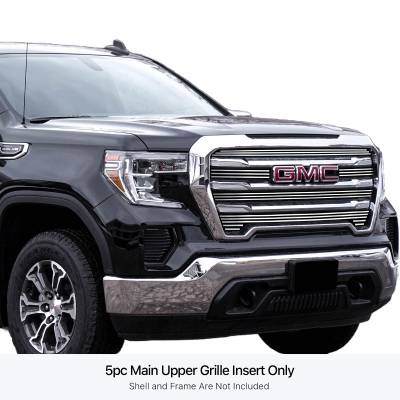 APS - APS Stainless Billet Grille Polish 19-21 GMC Sierra 1500 SLE GR07FEJ33S