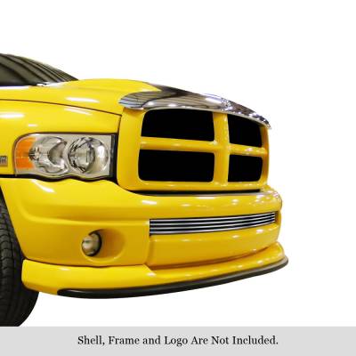 APS - APS GR04HED75S Stainless Billet Bumper Grille Polish for 02-05 RAM 1500 Sport