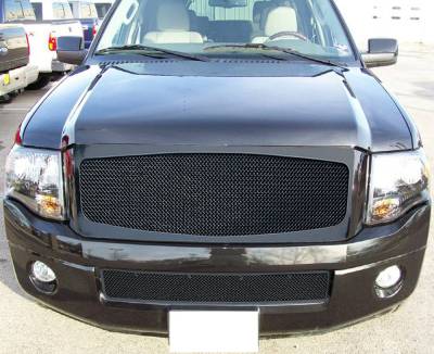APS - APS Wire Mesh Bumper Grille Black 07-14 Ford Expedition GR06GEC35H