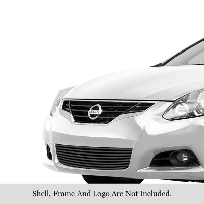 APS - APS Stainless Billet Bumper Grille Black for 10-12 Altima Coupe GR14FFG53J