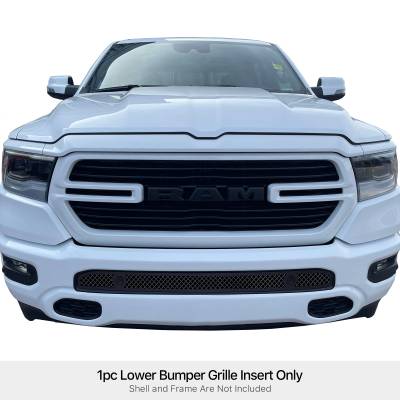 APS - APS Wire Mesh Bumper Grille Black for 19-24 RAM 1500 GR04GEJ21K