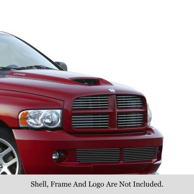 APS - APS Stainless Billet Bumper Grille Black for 04-06 RAM 1500 SRT-10 GR04FEA57J