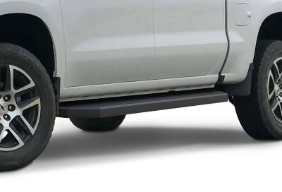 APS - APS H-Series Running Boards Black 19-25 Silverado/Sierra Crew IB03RAG1H