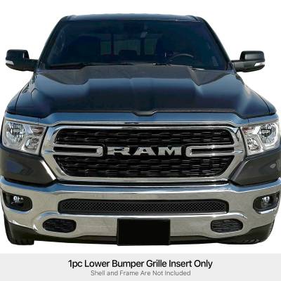 APS - APS Wire Mesh Bumper Grille Black for 19-24 RAM 1500 GR04GEJ31K