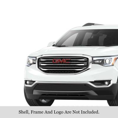 APS - APS Stainless Billet Bumper Grille Black 17-19 GMC Acadia GR07FFD16J