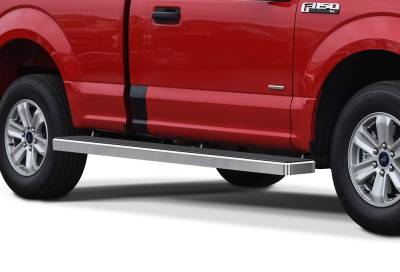 APS - APS IStep W2W 6" Running Boards Brushed F150/Super Duty Reg IB06SAH9LA