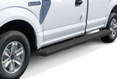 APS - APS IB06SAH9LB IStep W2W 6" Running Boards Black for F150/Super Duty Reg