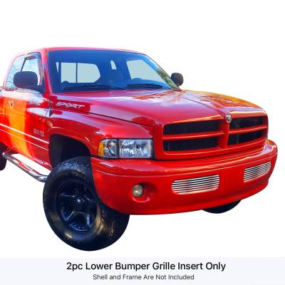 APS - APS GR04HEJ75S Stainless Billet Bumper Grille Polish for 99-01 RAM 1500 Sport