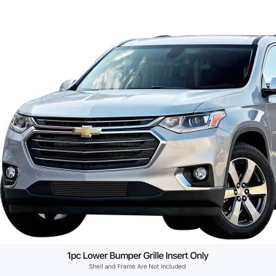 APS - APS Stainless Billet Bumper Grille Black 18-21 Chevrolet Traverse GR03FEA94J