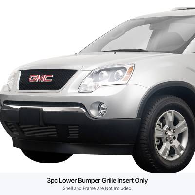 APS - APS Stainless Billet Bumper Grille Black 07-12 GMC Acadia GR07FFE14J