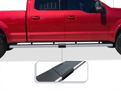 APS - APS IStep W2W 5" Running Boards Brushed F150/Super Duty Crew IB06WAG5LA