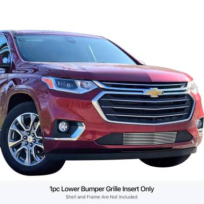 APS - APS Stainless Billet Bumper Grille Polish 18-21 Chevrolet Traverse GR03FEA94S