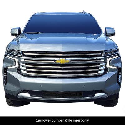 APS - APS Wire Mesh Bumper Grille Black 21-25 Chevrolet Tahoe GR03GEB80H