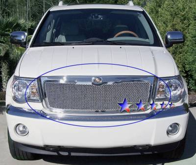 APS - APS Wire Mesh Grille Polish for 07-09 Chrysler Aspen GR18GFE27T