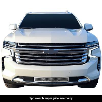 APS - APS Wire Mesh Bumper Grille Polish 21-25 Chevrolet Tahoe GR03GEB80T