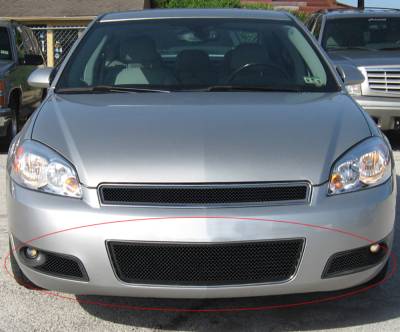 APS - APS Wire Mesh Bumper Grille Black 06-13 Chevrolet Impala GR03GEG44H