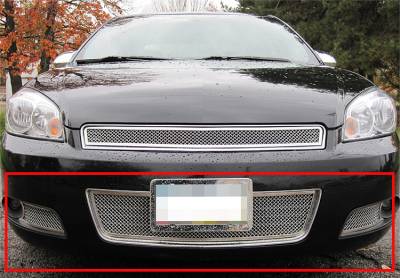 APS - APS Wire Mesh Bumper Grille Polish 06-13 Chevrolet Impala GR03GEG44T