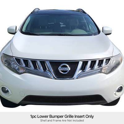 APS - APS Wire Mesh Bumper Grille Black for 09-10 Nissan Murano GR14GEE68H