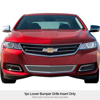 APS - APS Wire Mesh Bumper Grille Polish 14-20 Chevrolet Impala GR03GEI46T