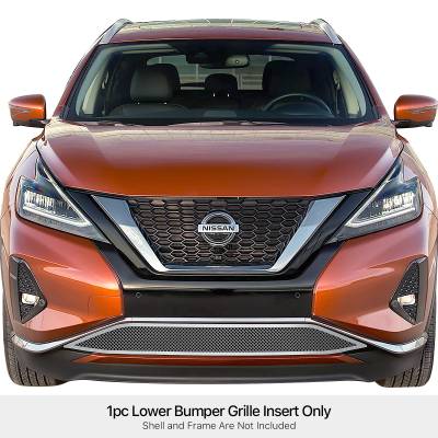 APS - APS Wire Mesh Bumper Grille Polish for 19-24 Nissan Murano GR14GEE70T