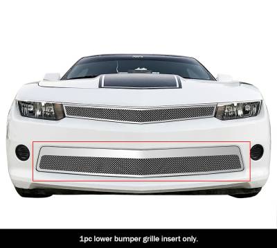 APS - APS Wire Mesh Bumper Grille Polish 14-15 Chevrolet Camaro LT/RS GR03GEI97T