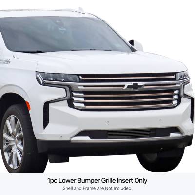 APS - APS Stainless Billet Bumper Grille Black 21-24 Chevrolet Tahoe GR03FEB80J