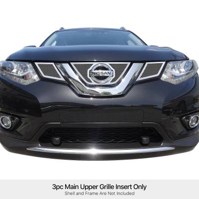 APS - APS Wire Mesh Grille Polish for 14-16 Nissan Rogue GR14GEE71T
