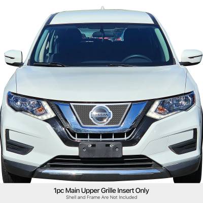 APS - APS Wire Mesh Grille Polish for 17-20 Nissan Rogue GR14GEE72T