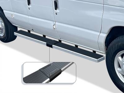 APS - APS IStep 6" Running Boards Brushed 99-14 Ford E-Series Van IB06FDJ4A