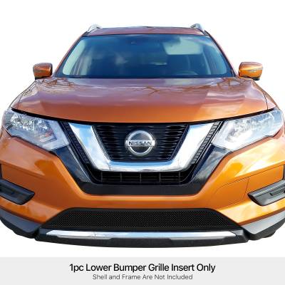 APS - APS Wire Mesh Bumper Grille Black for 17-20 Nissan Rogue GR14GEE73H