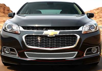 APS - APS Wire Mesh Bumper Grille Polish 14-16 Chevrolet Malibu GR03GFC41T