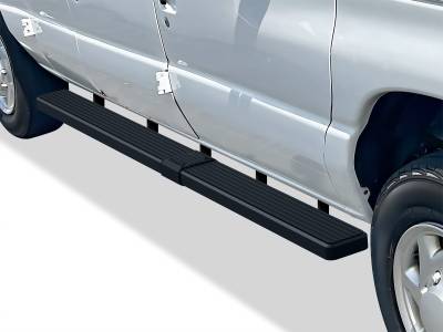 APS - APS IStep 6" Running Boards Black 99-14 Ford E-Series Van IB06FDJ4B