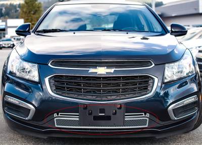 APS - APS Wire Mesh Bumper Grille Polish 2015 Chevrolet Cruze GR03GFC43T