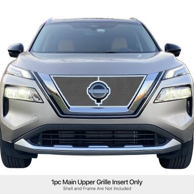 APS - APS Wire Mesh Grille Polish for 21-23 Nissan Rogue GR14GEE74T