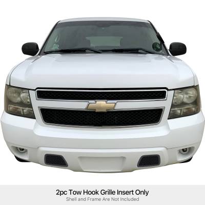 APS - APS GR03GFD67H Wire Mesh Bumper Grille Black for 07-13 Chevrolet Avalanche