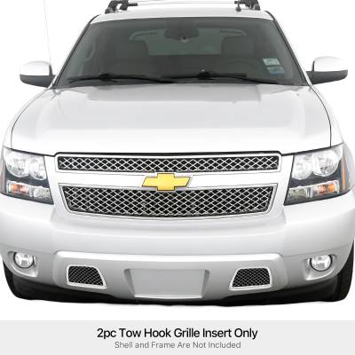 APS - APS Wire Mesh Bumper Grille Polish 07-13 Chevrolet Avalanche GR03GFD67S