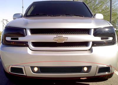 APS - APS Wire Mesh Bumper Grille Black 06-09 Chevrolet Trailblazer SS GR03GFD69H