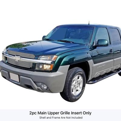 APS - APS Stainless Billet Grille Polish 02-06 Chevrolet Avalanche GR03FEC29S