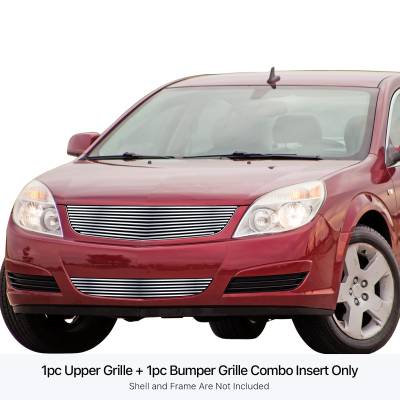 APS - APS Stainless Billet Grille Brushed 07-09 Saturn Aura GR19HGH96C