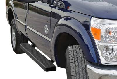 APS - APS IStep 6" Running Boards Black 99-16 Super Duty Regular IB06FJA0B