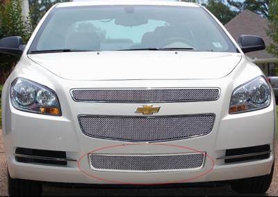APS - APS Wire Mesh Bumper Grille Polish 08-12 Chevrolet Malibu GR03GFG81T