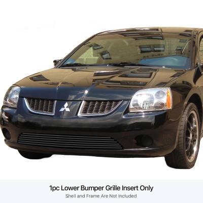 APS - APS Stainless Billet Bumper Grille Black for Mitsubishi Galant GR21FGB10J