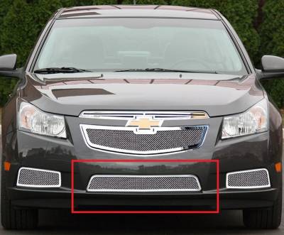 APS - APS Wire Mesh Bumper Grille Polish 11-14 Chevrolet Cruze GR03GFH41T