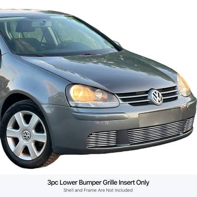 APS - APS Stainless Billet Bumper Grille Brushed for 07-08 VW Rabbit GR22FEE35C